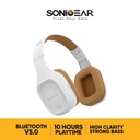 Sonicgear Airphone 5 Bluetooth Headphones - White Gold - 1-Year Warranty