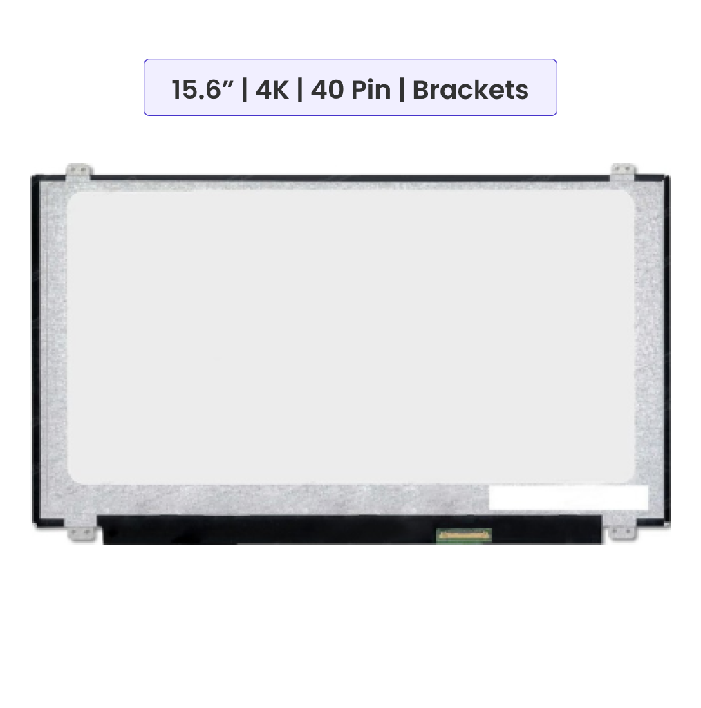 15.6-Inch - UHD (3840x2160) IPS - 40 Pin - Brackets