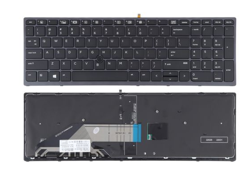 HP ZBook 15V G3 - Backlight US Layout Keyboard