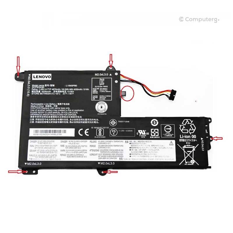 Lenovo Flex 4-1470 Type C - L15M3PBO Battery