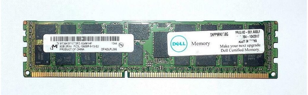 8GB DDR3 PC3-14900R ECC Registered for Workstations