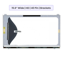 15.6-Inch - HD (1366x768) - 40 Pin - Brackets - 1-Year Warranty