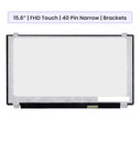 15.6-Inch - FHD (1920x1080) IPS On-Cell Touch - 40 Pin Narrow - Brackets - 1-Year Warranty